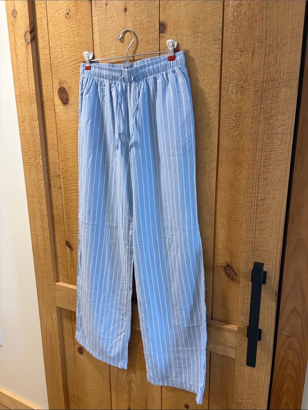 American Eagle striped wide leg pants